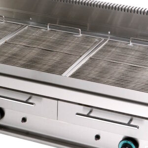 Gas grills with water
